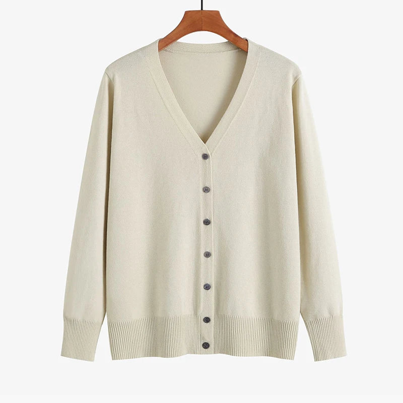 Gebreid oversized vest met V-hals – Herfst 2025