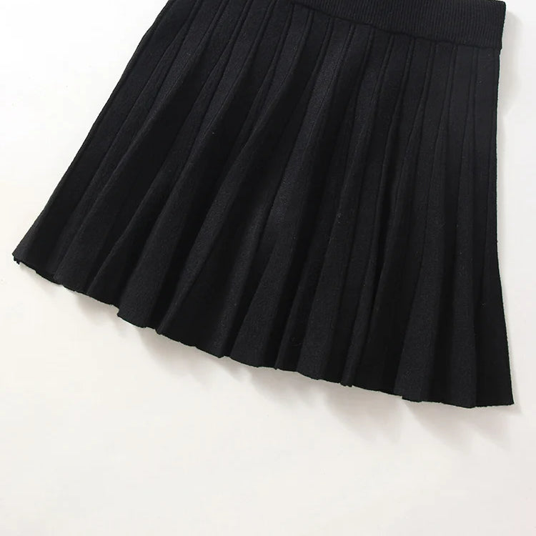 Gebreide plissé minirok – Herfst/Winter