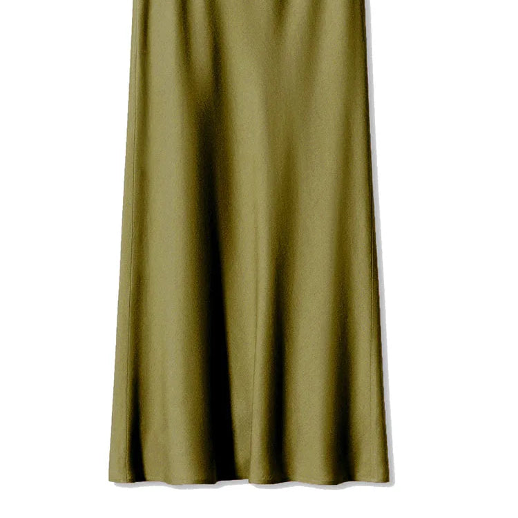 Lange satijnen maxi-rok – Herfst/Winter