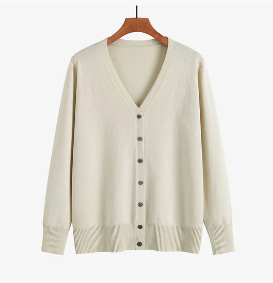 Gebreid oversized vest met V-hals – Herfst 2025