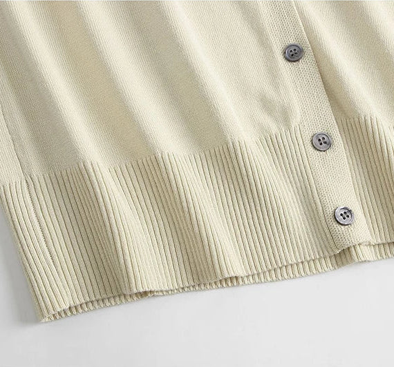 Gebreid oversized vest met V-hals – Herfst 2025