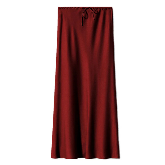 Lange satijnen maxi-rok – Herfst/Winter