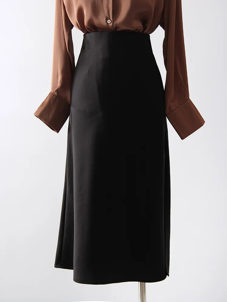 Satijnen midirok – straal elegantie uit – Winter