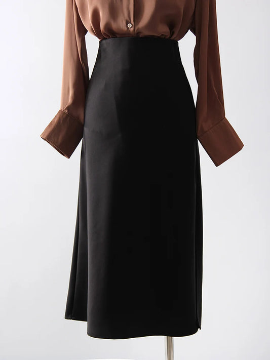 Satijnen midirok – straal elegantie uit – Winter