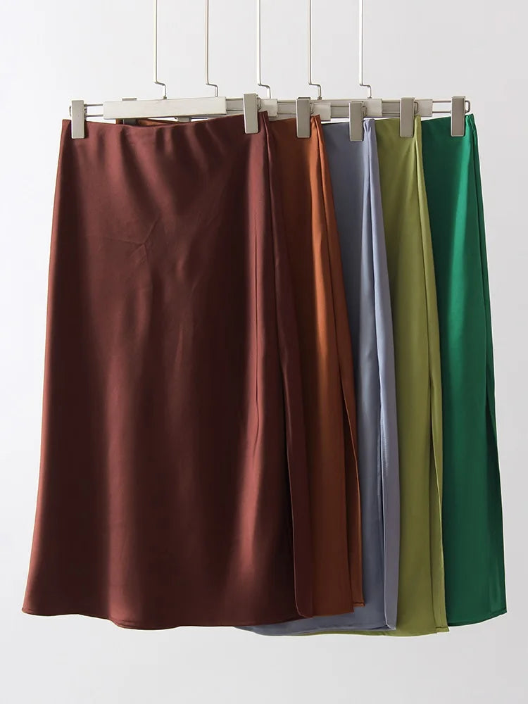Satijnen midirok – straal elegantie uit – Winter