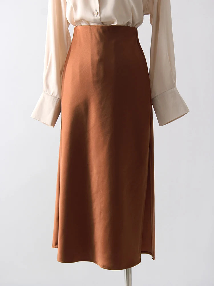 Satijnen midirok – straal elegantie uit – Winter