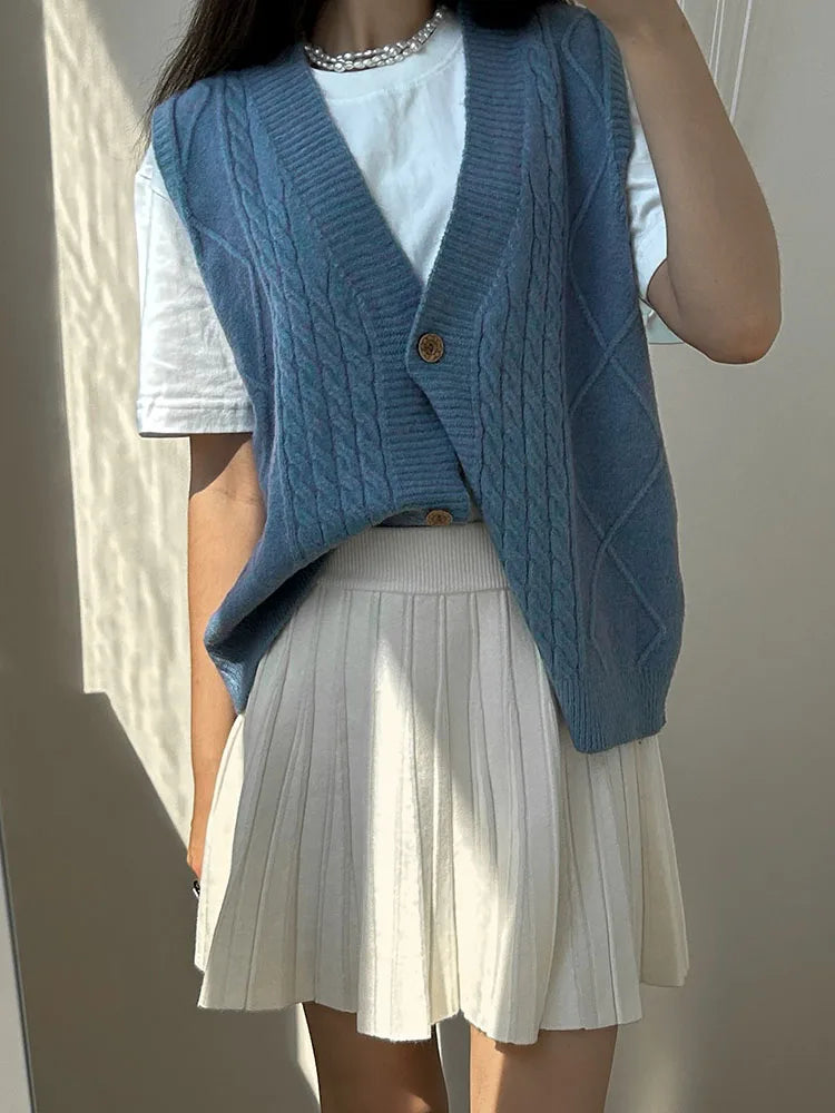 Gebreide plissé minirok – Herfst/Winter